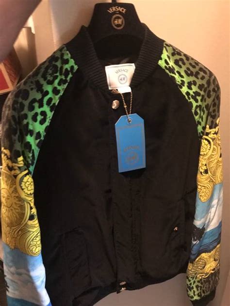 versace bomber leder jacke kanye west|Men's Luxury and Designer Jackets & Coats .